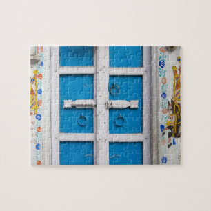 Puzzle Maison peinte en bleu, Udaipur, Rajasthan, Inde