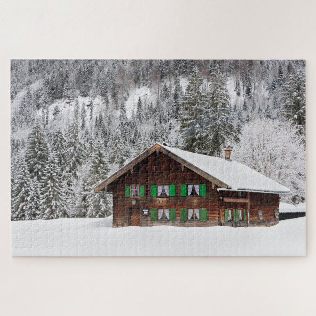 Puzzle Maison traditionnelle en bois en Bavière, Allemagn (Horizontal)