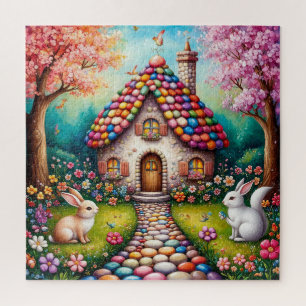 Puzzle Maisonnette Fantaisiste Avec Des Lapins