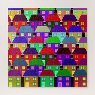 PUZZLE MAISONS COMMUNAUTÉ MAISON COLORÉE