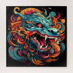 Puzzle Majesté du Dragon Oriental Moderne