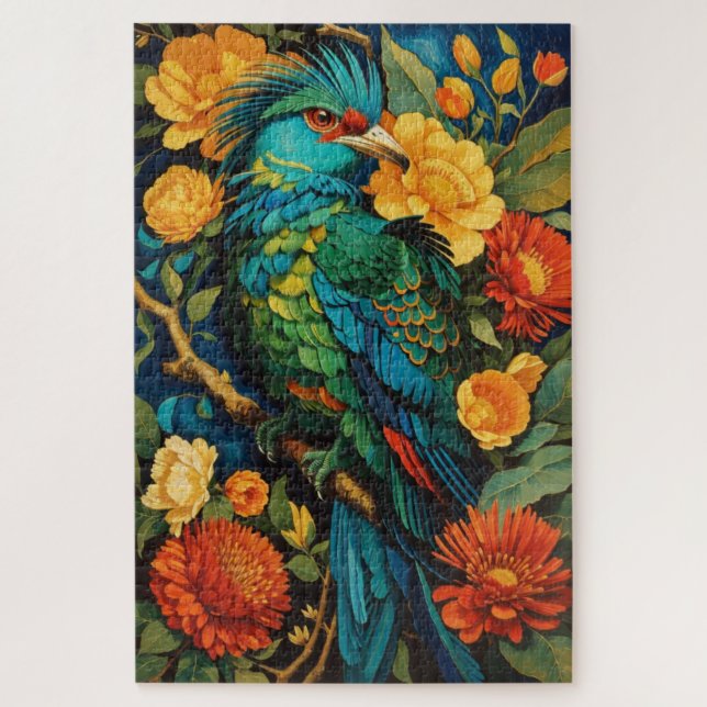 Puzzle Majesté du quetzal resplendissant (Vertical)