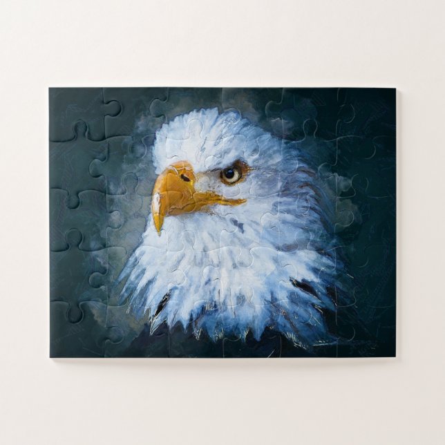 Puzzle Majestic Bald Eagle Peinture De Pièces Surdimensio (Horizontal)