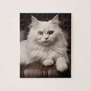 Puzzle Majestic white cat