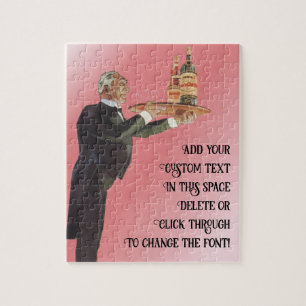 Puzzle Majordome de style vintage en smoking servant du v