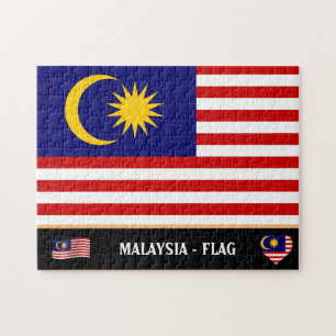 Puzzle Malaisie - Drapeau et Malaisie - Malaisie