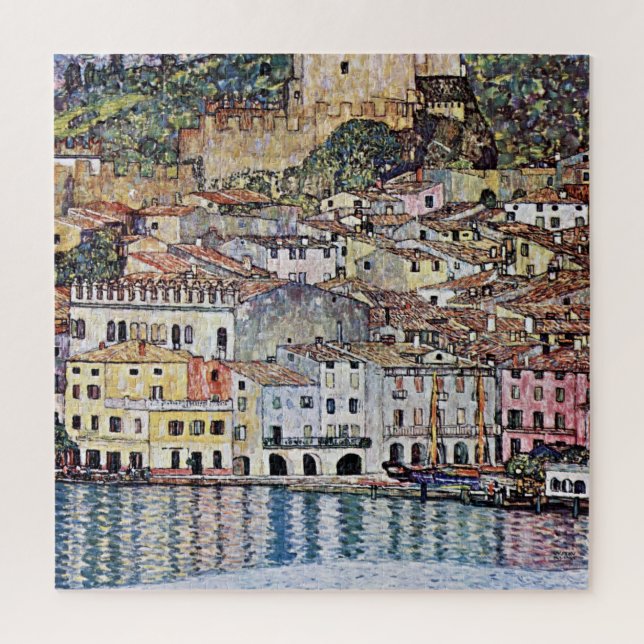 Puzzle Malcesine au lac de Garde, Gustav Klimt (Vertical)