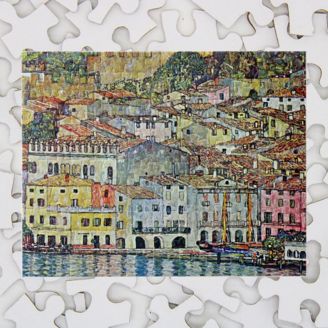Puzzle Malcesine sur le lac de Garde Par Gustav Klimt (Créateur téléchargé)