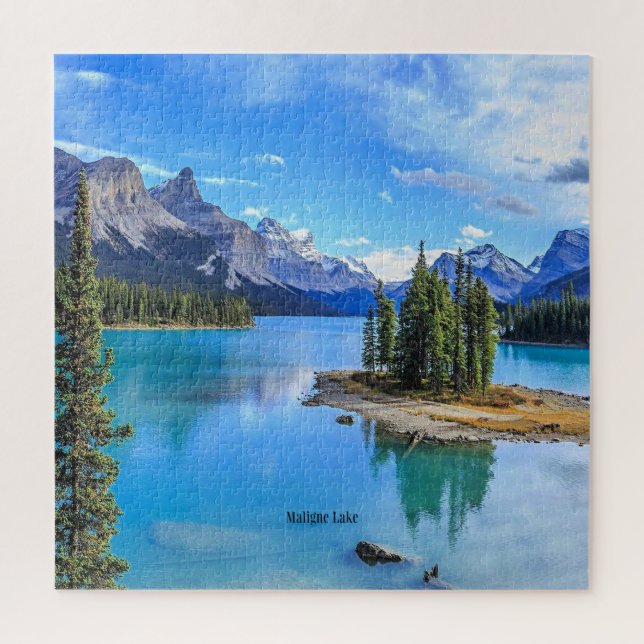 Puzzle Maligne Lake, Alberta, Canada (Vertical)