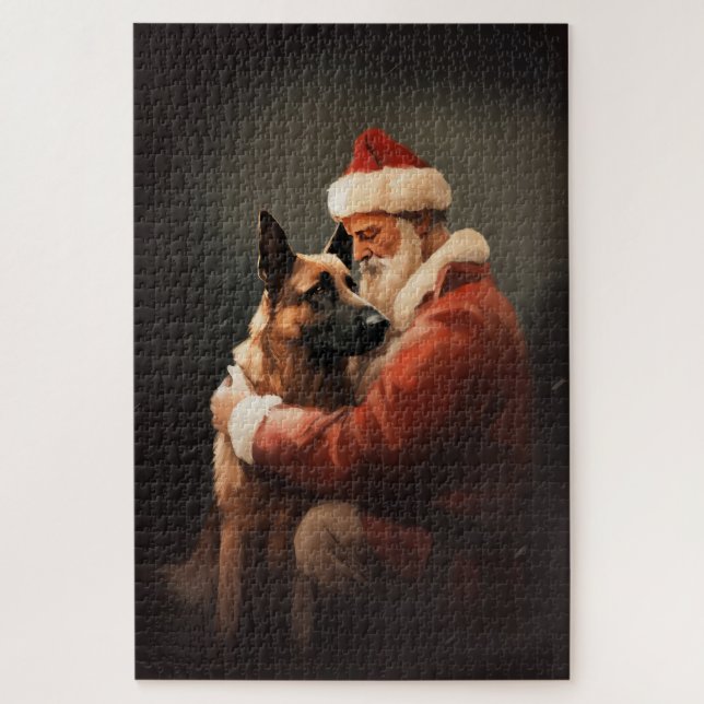 Puzzle Malinoi Belge Avec Noël Festif Du Père Noël (Vertical)