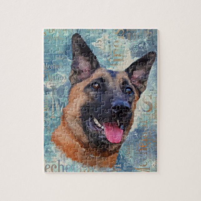 Puzzle Malinois - berger belge - Mechelaar (Vertical)