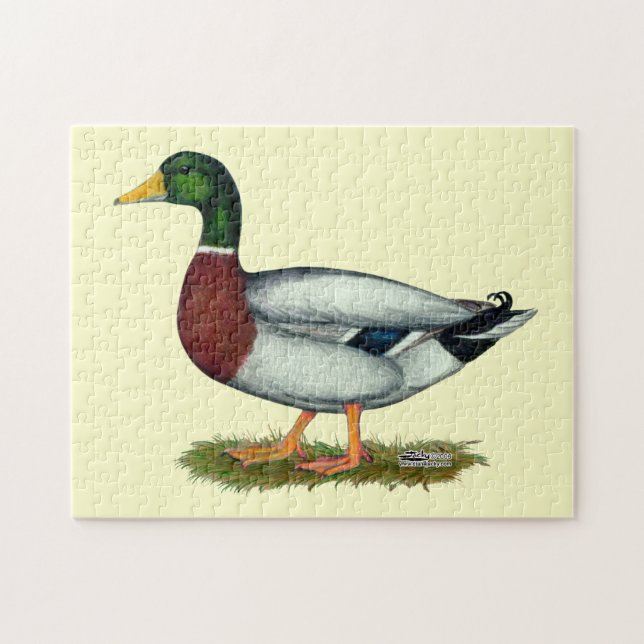 Puzzle Mallard Duck Drake (Horizontal)