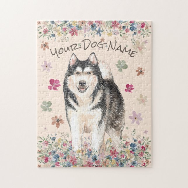 Puzzle Mally Malamute d'Alaska (Vertical)