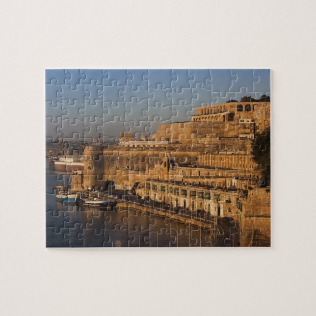 Puzzle Malte, La Valette, vue sur le port depuis la Basse (Horizontal)