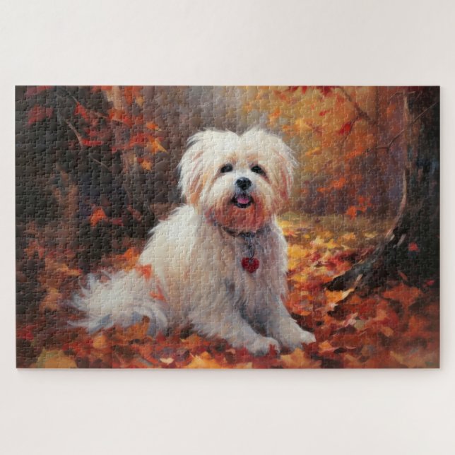 Puzzle Malti Tzu à l'automne Feuilles automne Inspire (Horizontal)
