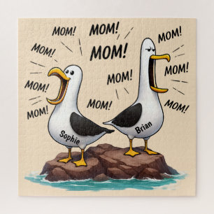 Puzzle Maman Mouette Drôle Personnalisé