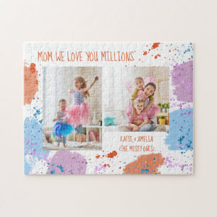 Puzzle Maman We Love You Watercolor Art Attack 2 Photo