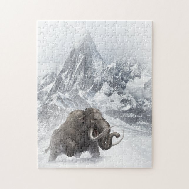 Puzzle Mammifère laineux Période de glace animale préhist (Vertical)