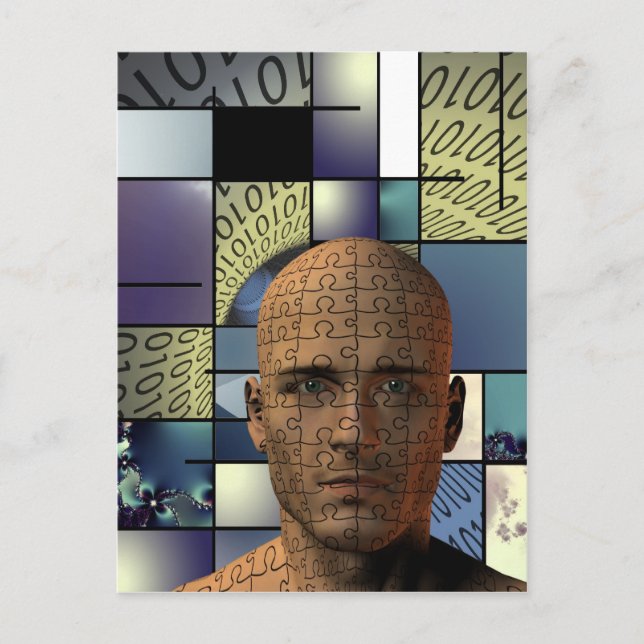 Puzzle Man Postcard (Front)