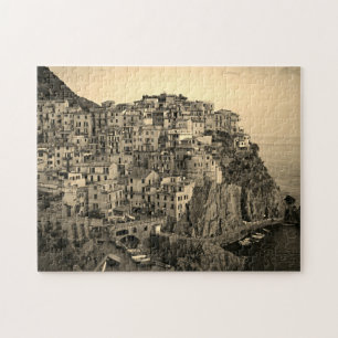 Puzzle Manarola in Sepia Tones - 11x14 - 252 pcs.