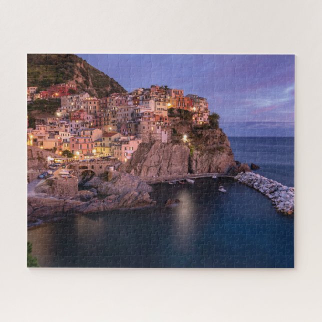 Puzzle Manarola Italie Ville Cliff Homes (Horizontal)