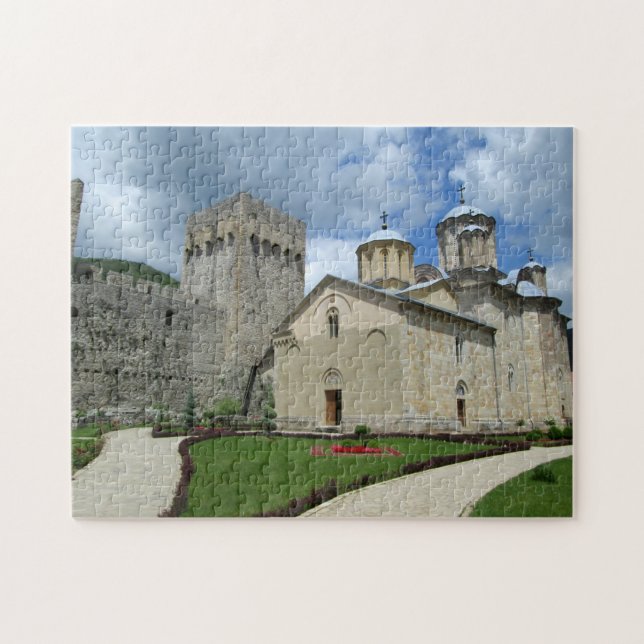 Puzzle Manasija, monastère orthodoxe de Despotovac, Serbi (Horizontal)