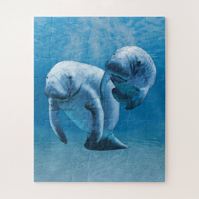Puzzle Manatees (Vertical)