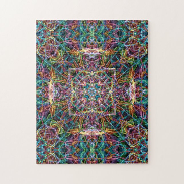 Puzzle Mandala Abstrait coloré (Vertical)