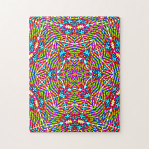 Puzzle Mandala bariolé embrouillé
