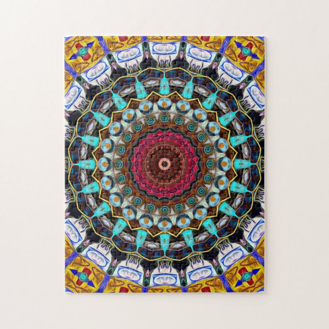 Puzzle Mandala coloré (Vertical)