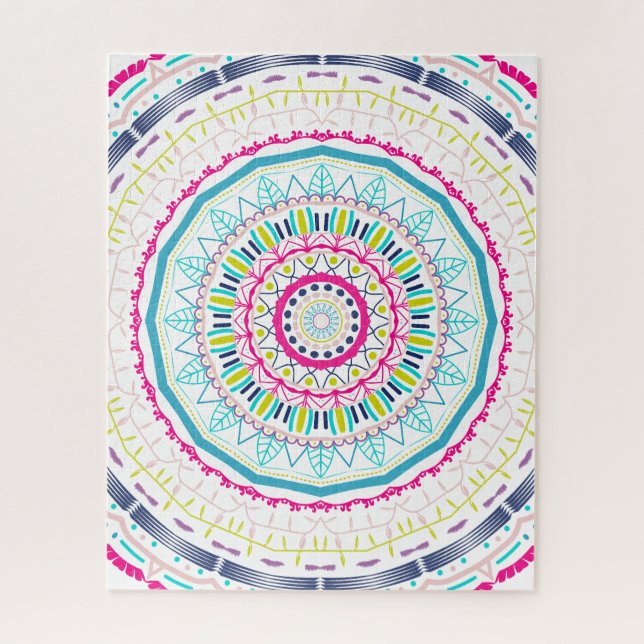 Puzzle mandala coloré (Vertical)