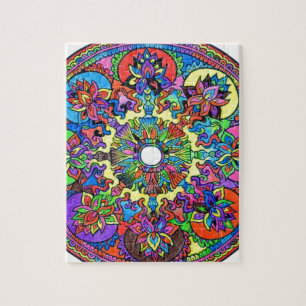 Puzzle Mandala coloré