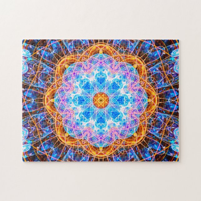 Puzzle Mandala coloré | d'énergie détendant (Horizontal)