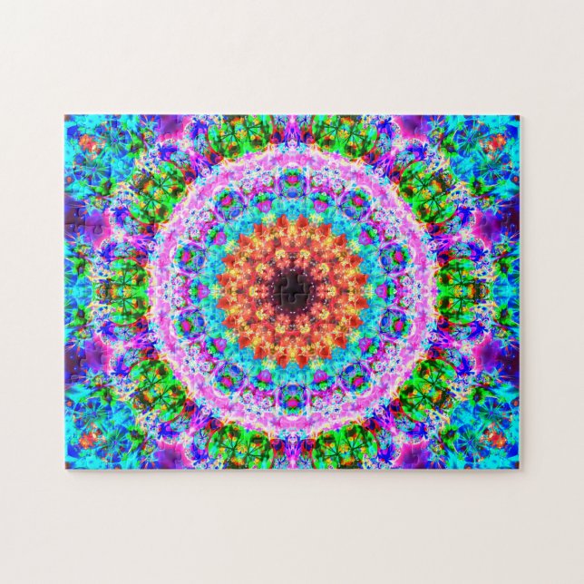 Puzzle Mandala coloré | détendant (Horizontal)