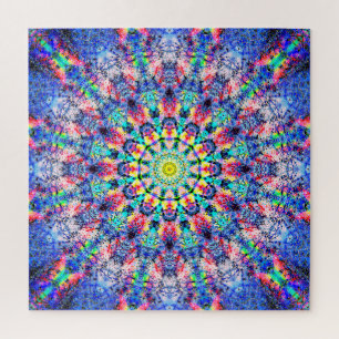 Puzzle Mandala coloré   détendant