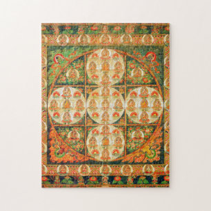 Puzzle Mandala Cosmic Diagram for Meditation
