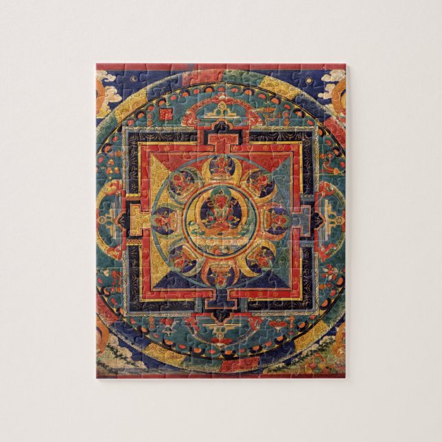 Puzzle Mandala d'Amitayus. École tibétaine du 19ème (Vertical)