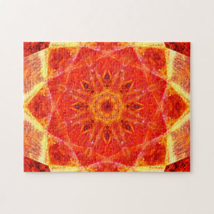 Puzzle Mandala de détente chaud des formes   d'étoile d