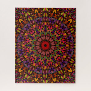 Puzzle Mandala de pétale d'automne