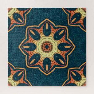 Puzzle Mandala ethnique : motif vintage sans soudure