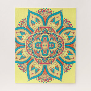 Puzzle Mandala motif coloré ethnie marocaine