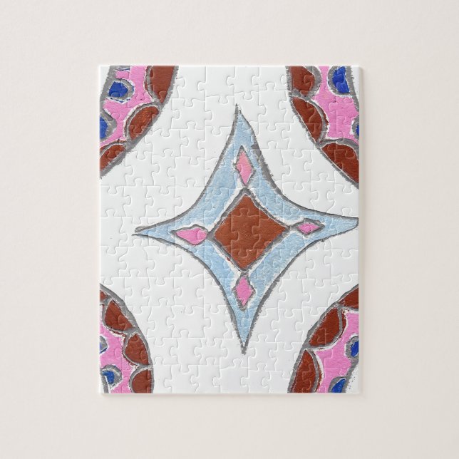 Puzzle Mandala Oil Peinture Art Imprimer (Vertical)