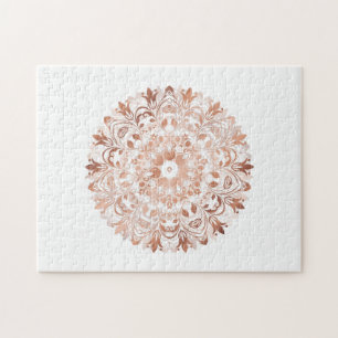 Puzzle Mandala rose Gold