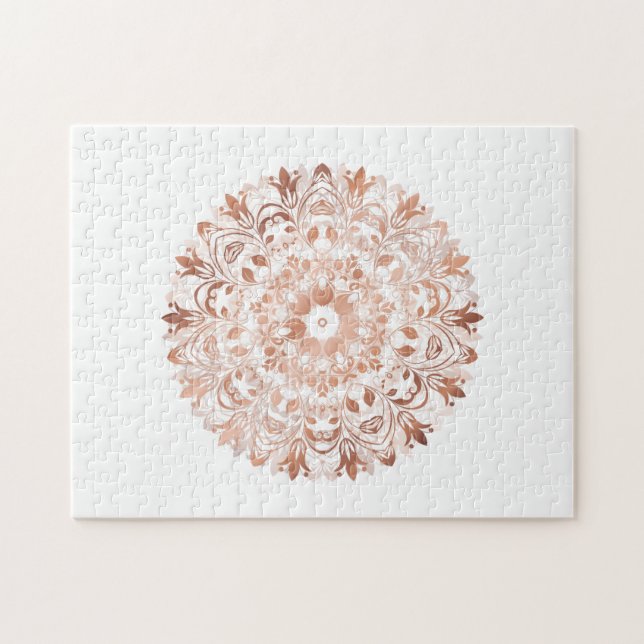 Puzzle Mandala rose Gold (Horizontal)