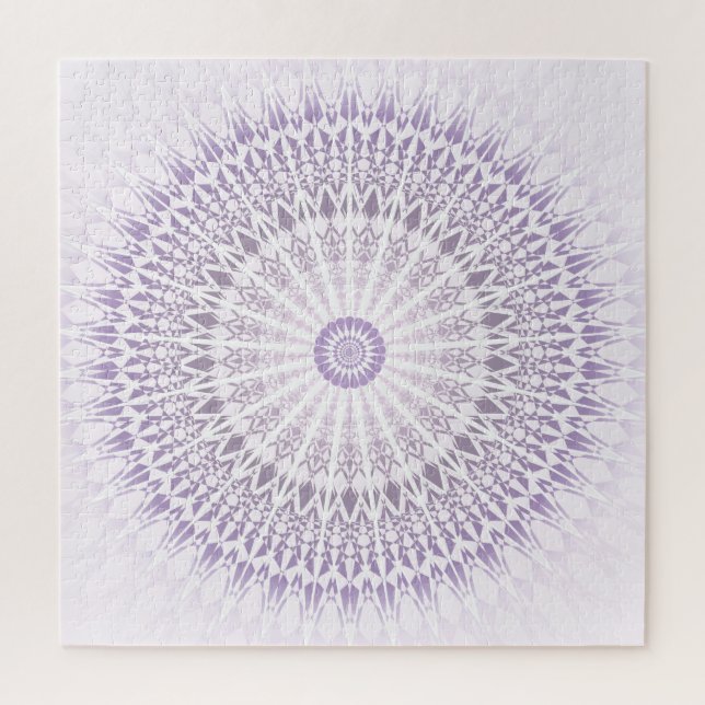 Puzzle Mandala violet (Vertical)