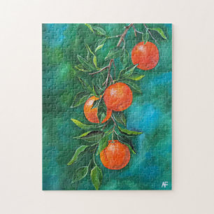 Puzzle Mandarines par une Nuit d'Hiver par Alfred Fox