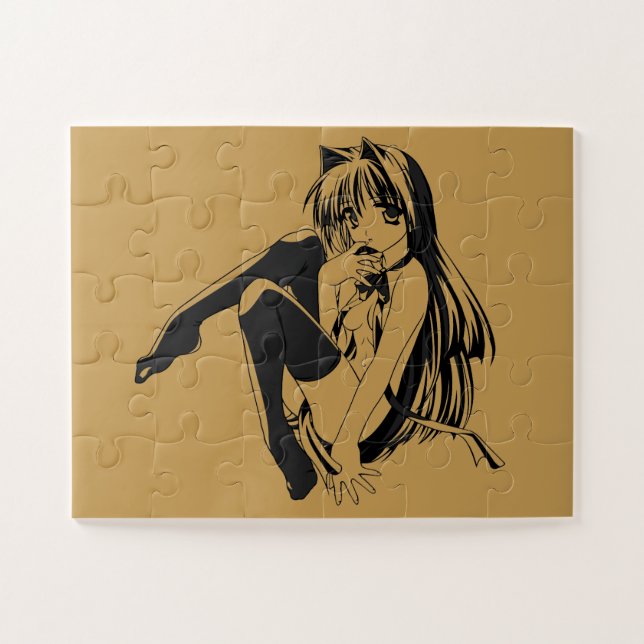 Puzzle Manga, Neko Catgirl Furry Anime Loli Slave (Horizontal)
