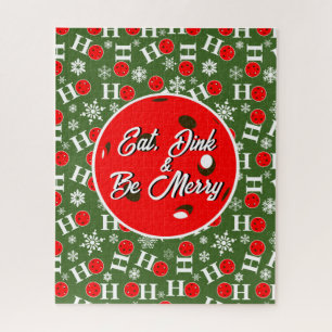 Puzzle Mangez Dink & Soyez Joyeux Red Green Ho Ho Pickleb