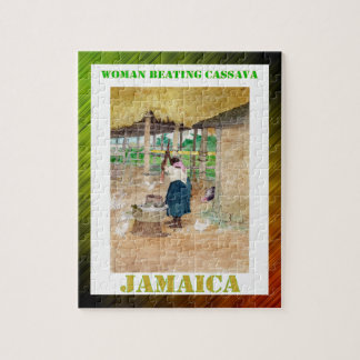 Puzzle Manioc battant de femme jamaïcaine à la ferme