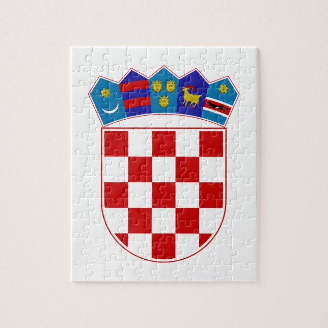 Puzzle Manteau de la Croatie des bras (Vertical)
